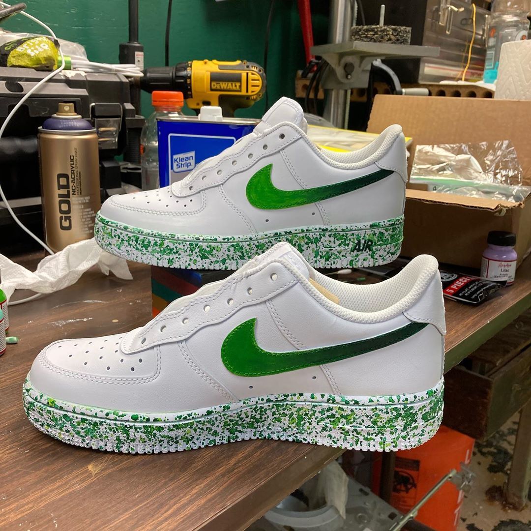 air force 1 shoes green