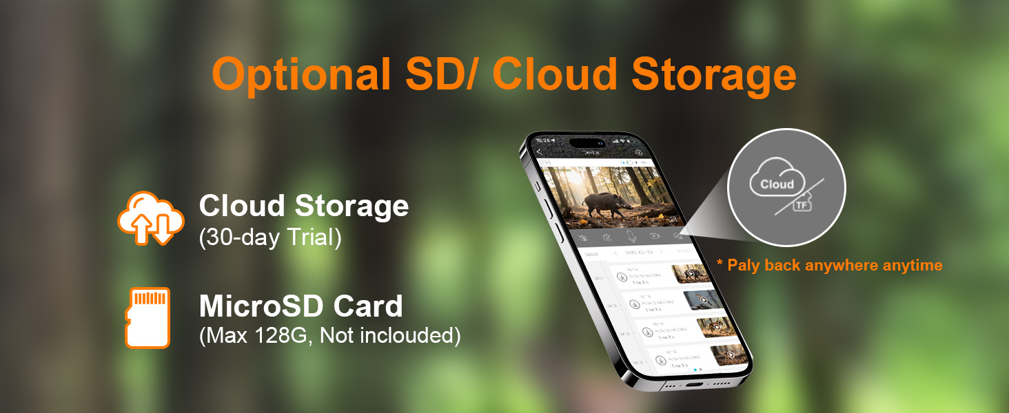 4G LTE Cellular Trail Cameras with Night Vision Motion Activated Waterproof, Wireless Game Cameras 0.05s Trigger Motion Activated, Real-Time Alerts for Wildlife Monitoring, Color Night Vision