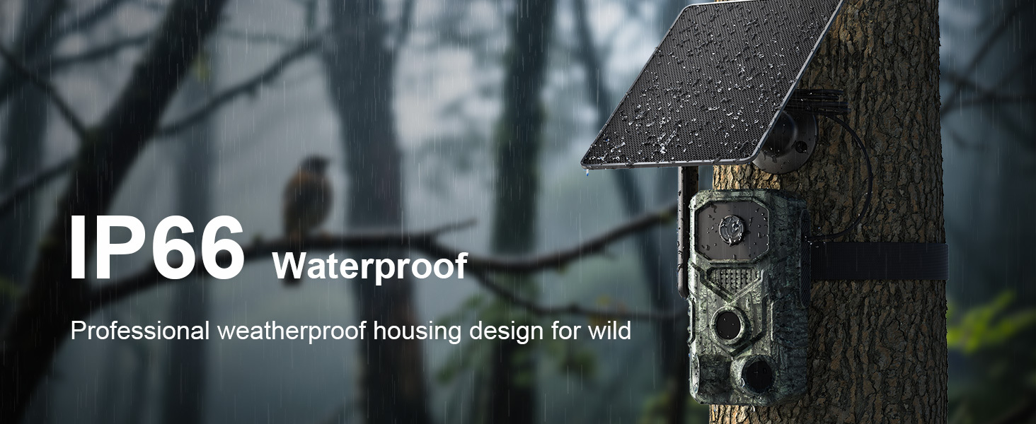 4G LTE Cellular Trail Cameras with Night Vision Motion Activated Waterproof, Wireless Game Cameras 0.05s Trigger Motion Activated, Real-Time Alerts for Wildlife Monitoring, Color Night Vision