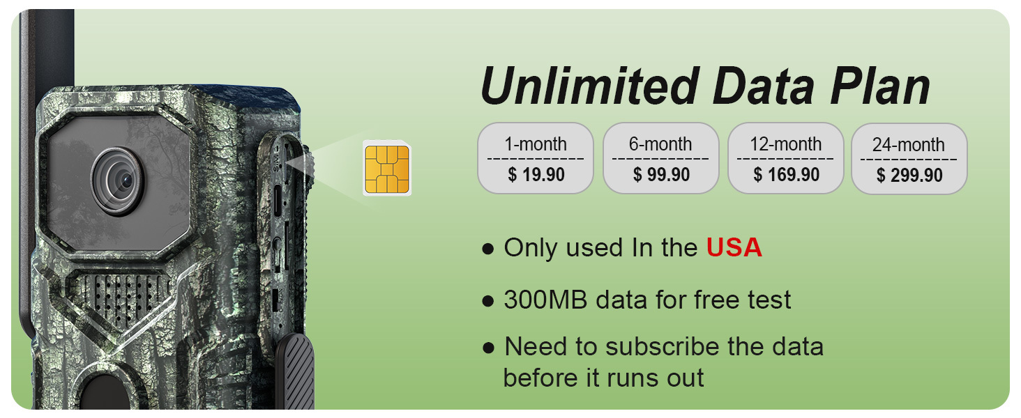 4G LTE Cellular Trail Cameras with Night Vision Motion Activated Waterproof, Wireless Game Cameras 0.05s Trigger Motion Activated, Real-Time Alerts for Wildlife Monitoring, Color Night Vision