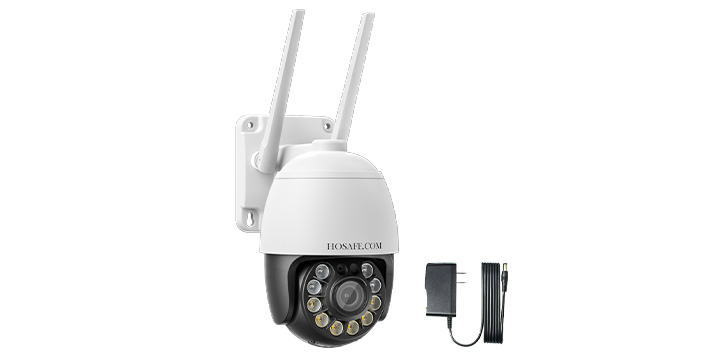 HOSAFE wired 360 WiFi security camera with color night vision