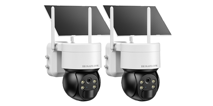 HOSAFE solar WiFi camera kit for multi area outdoor home monitoring