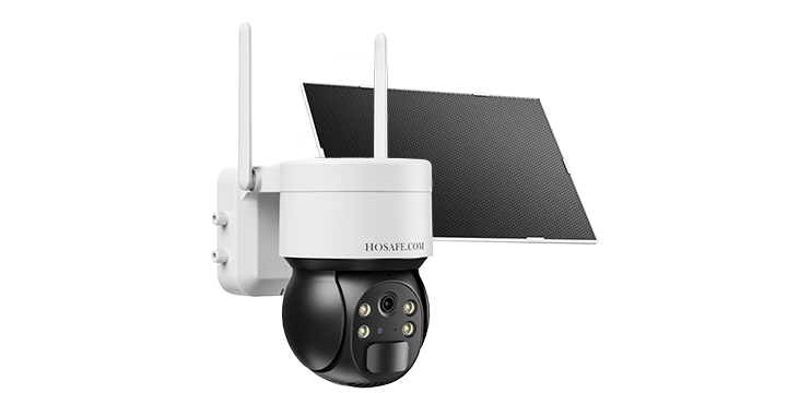 HOSAFE solar WiFi PTZ security camera for driveways garages and yards