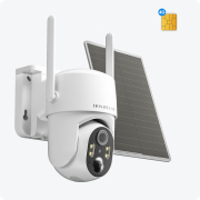 4G LTE Security Camera Outdoor Wireless, Solar-Powered Surveillance Camera, PIR Motion Detection, Instant Alerts, 360° PTZ, 2K HD Color Night Vision, Two-Way Talk, SD&Cloud Storage, App Remote Control, Suitable for Garage/RV/Farm/Ranch
