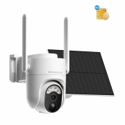 4G LTE Security Cameras Wireless Outdoor, 2K Video Camera with Color Night Vision, Solar Camera Outdoor Wireless, 360° View, Motion Detection, 2-Way Talk, App Access, 1 Year Free 4G Data Included