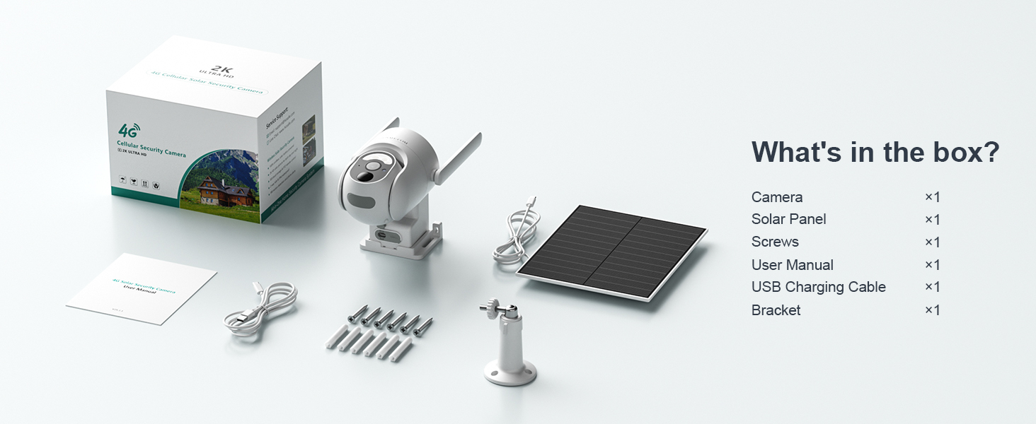 HOSAFE 4G Solar PTZ Camera with 1-Year Data