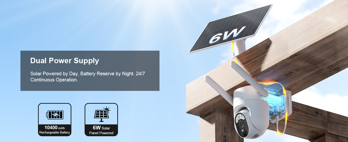 HOSAFE 4G Solar PTZ Camera with 1-Year Data