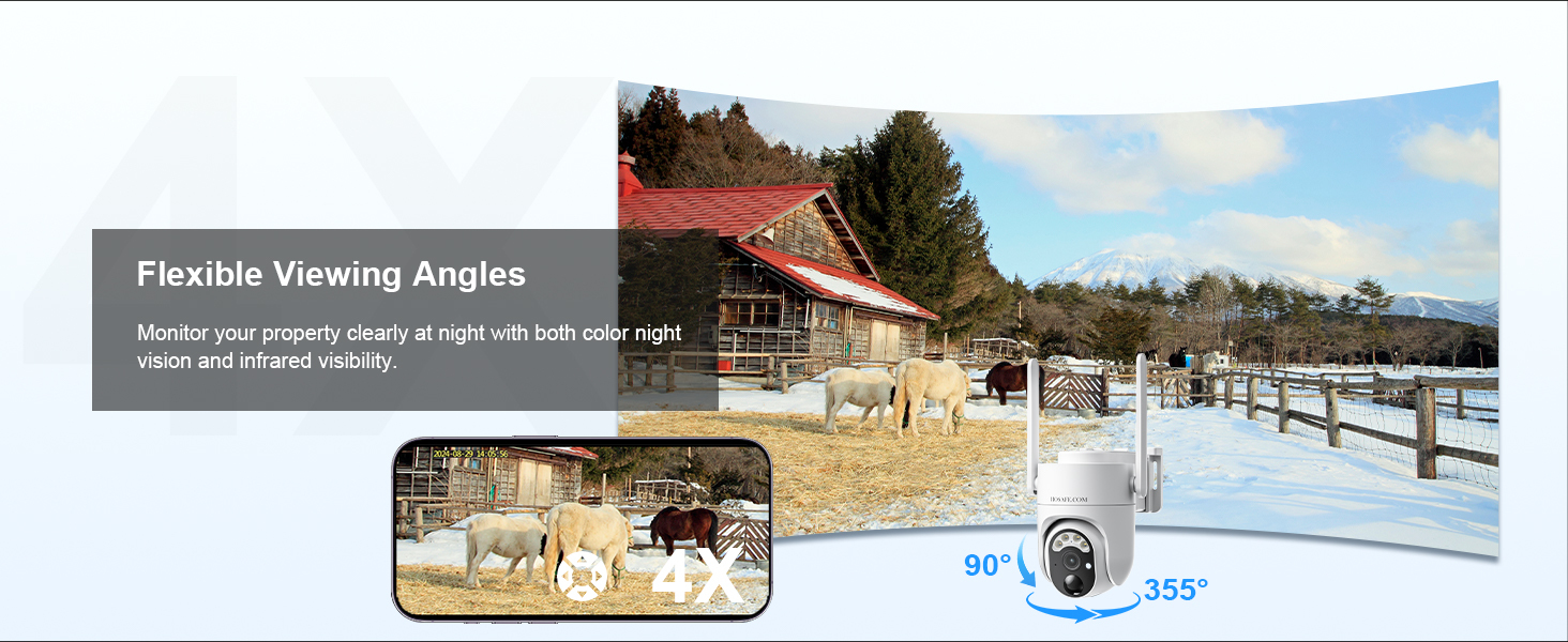 HOSAFE 4G Solar PTZ Camera with 1-Year Data