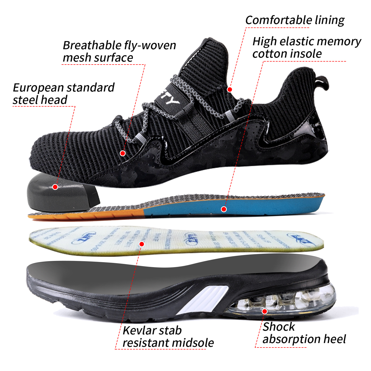 aigu steel toe shoes