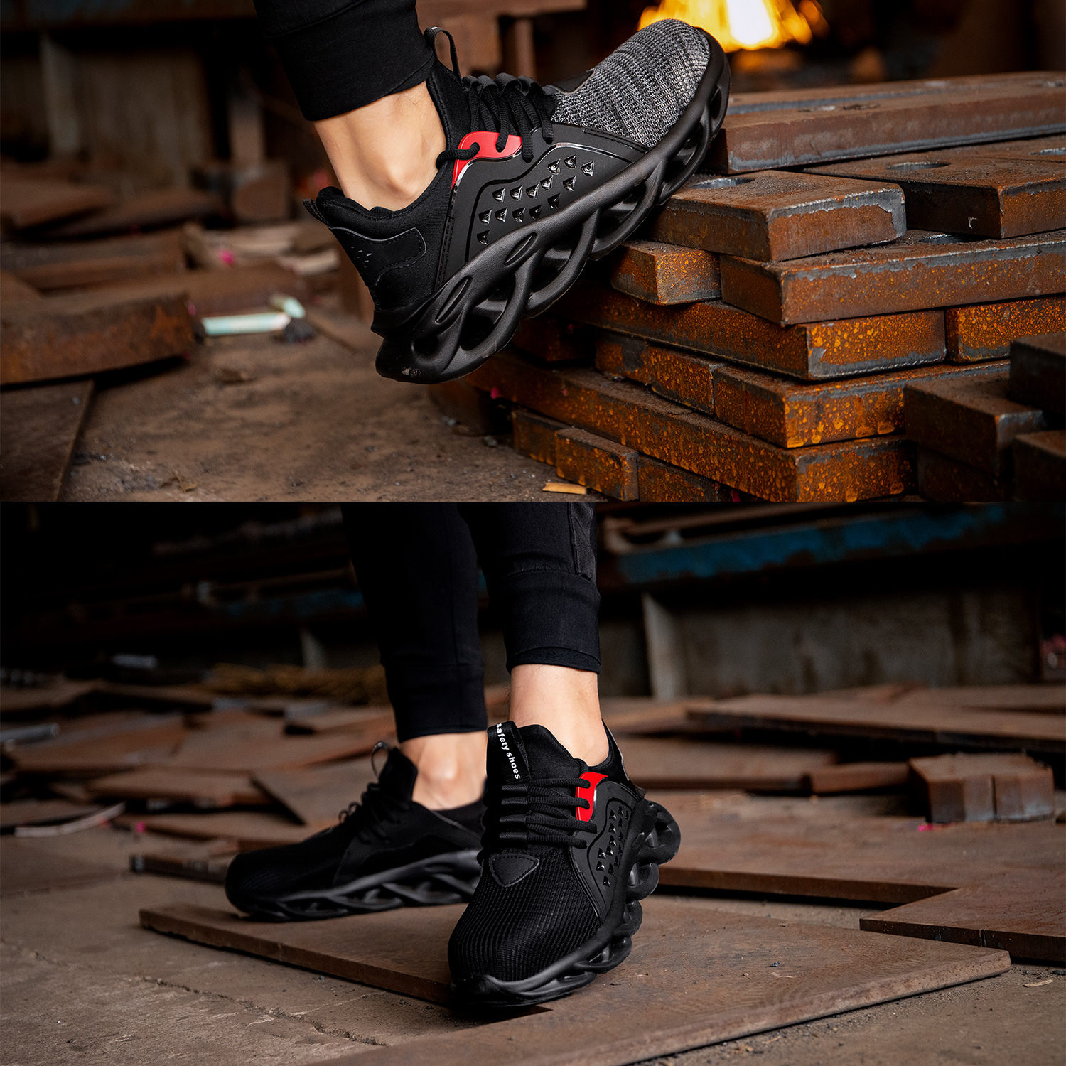 aigu steel toe shoes