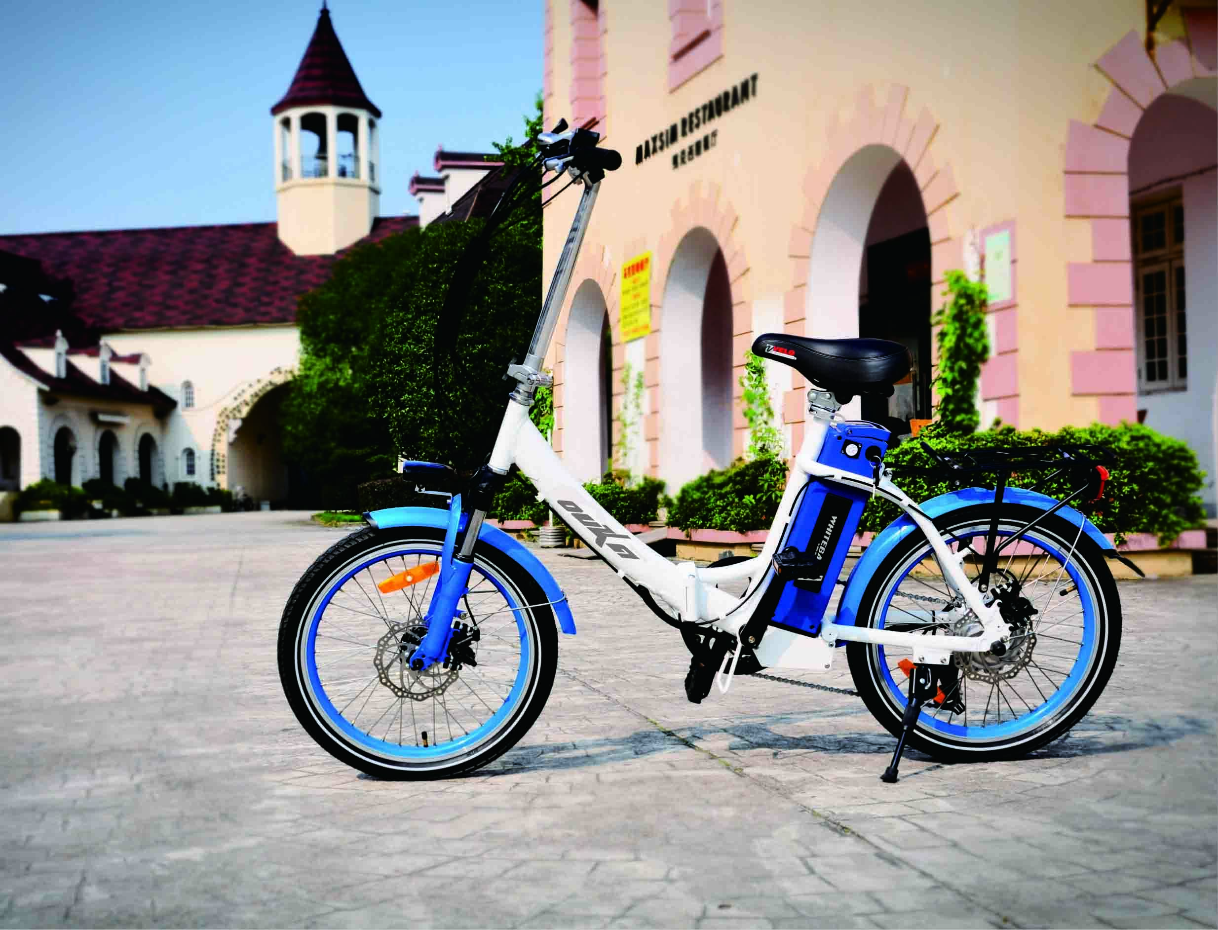 classical female style 20 inch folding electric bicycle