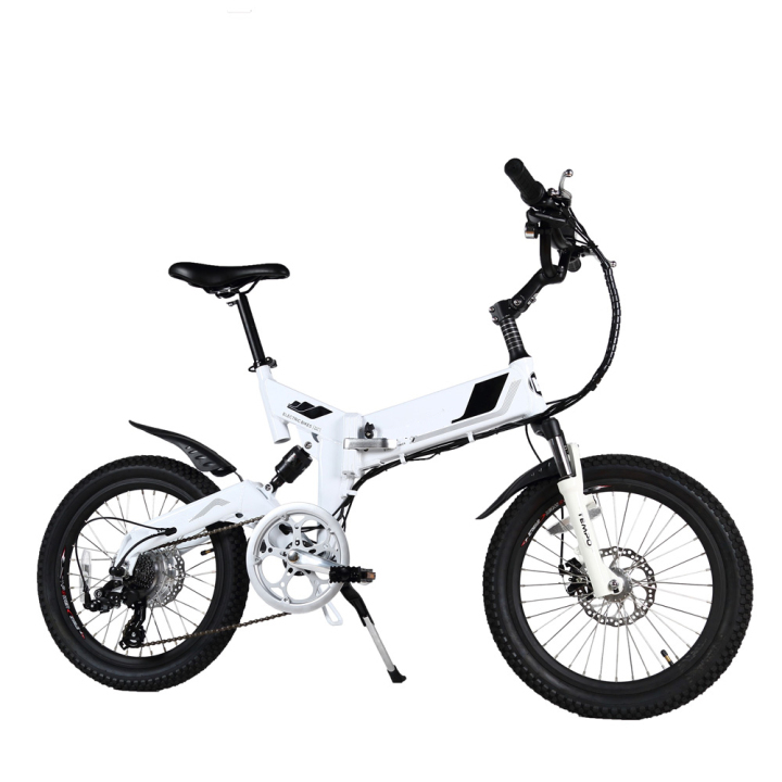 20 inch full suspension frame spoke wheel folding electric bike