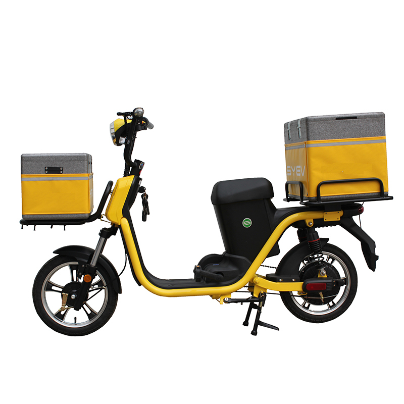 fast food pizza delivery pedal assist electric cargo motorcycle scooter