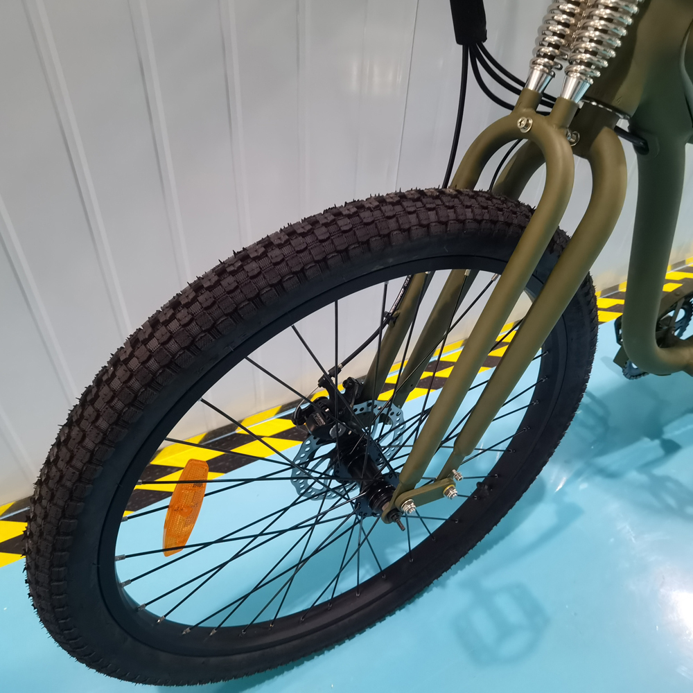 26 inch daul suspension fork stealth bomber harley retro electric bike