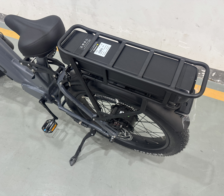 rear rack motorized bike tank