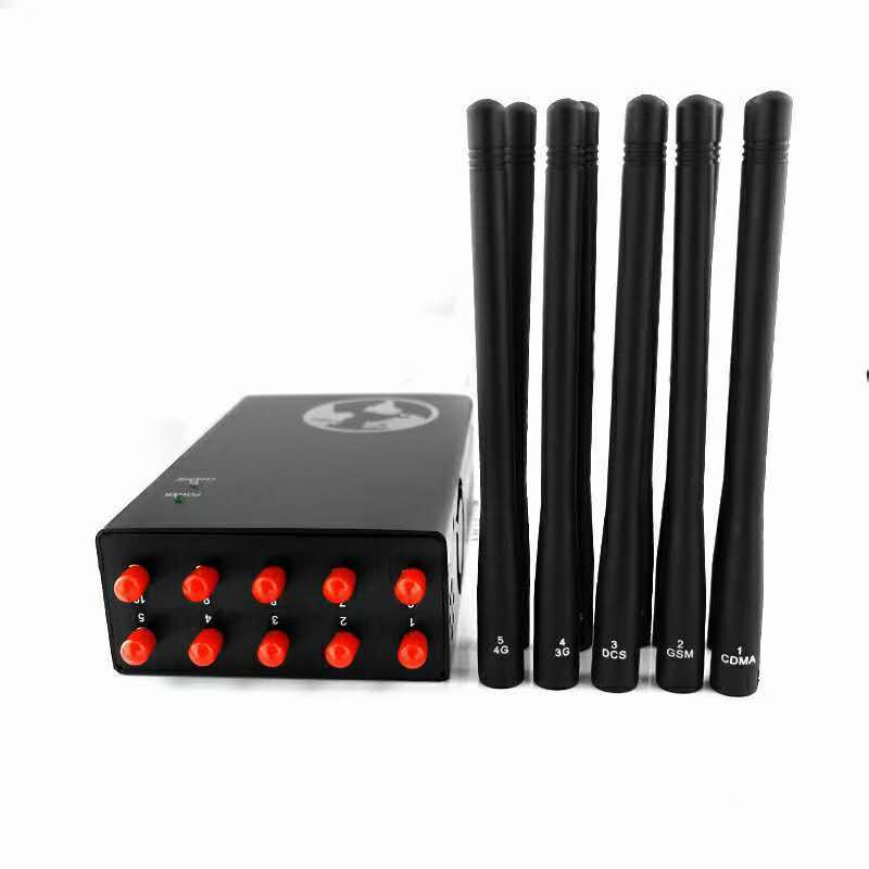 10 Channel handheld WIFI GPS 2G 3G 4G signal jammer, great effective