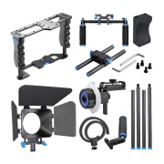 TL MEDIA CCK221 Shoulder Mount, Camera Cage, Matte Box & Follow Focus DSLR Camera Cage Kit