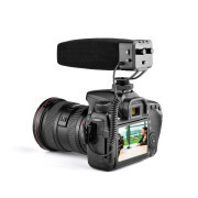 TL MEDIA On-Camera Shotgun Microphone Gain for Smartphone DSLR Camera Camcorder Audio Recorder
