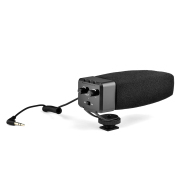 TL MEDIA On-Camera Shotgun Microphone Gain for Smartphone DSLR Camera Camcorder Audio Recorder