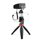 TL MEDIA On-Camera Shotgun Microphone Gain for Smartphone DSLR Camera Camcorder Audio Recorder