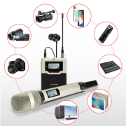 Professional Interview Handheld Wireless Microphone Recording For Dslr Camera