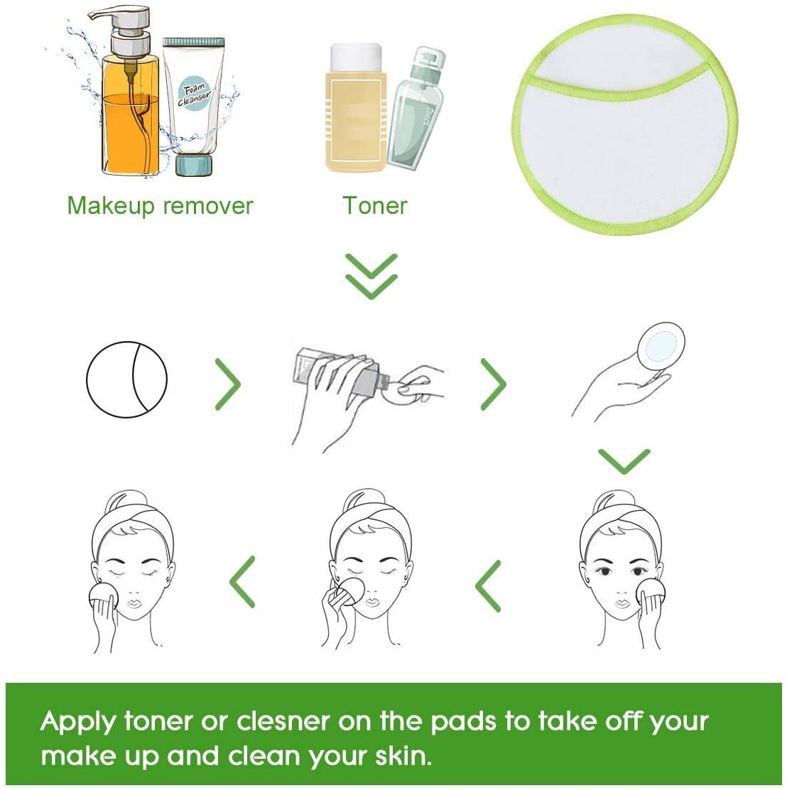 cleaning reusable cotton pads