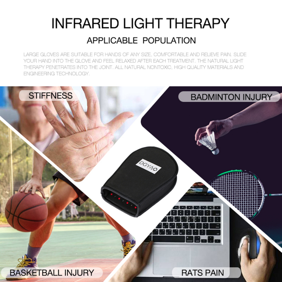 DGYAO Infrared Red Heat Light Therapy Device Box Hand For Arthritis