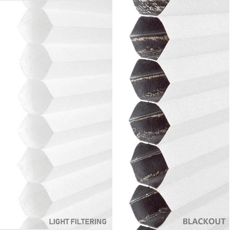 Cordless Cellular Vertical Blinds Blackout Vertical Honeycomb Fabric