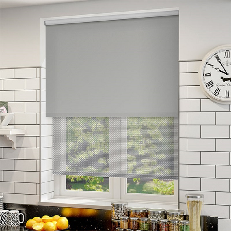Sonello Blackout Roller Blind Klefix No Drilling 70 C X 130 C Grey