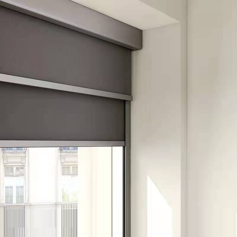 Aluminum Side Rail Track For Blackout Roller Blinds White Customize Length