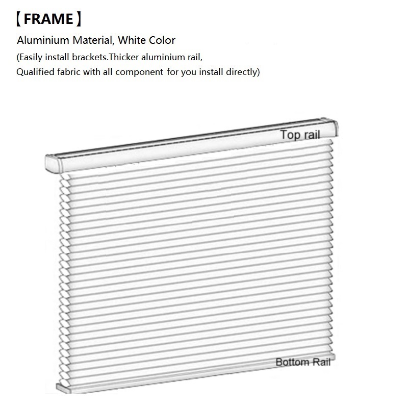 Electric Cellular Shades Blinds Pleated Blinds (Bottom Up