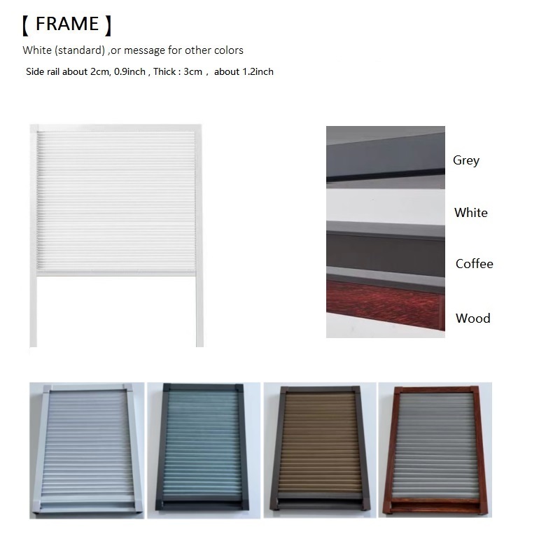 KARLLEO NEW Blackout Cellular Shades Cordless Blinds(Side Rails Covered) Light