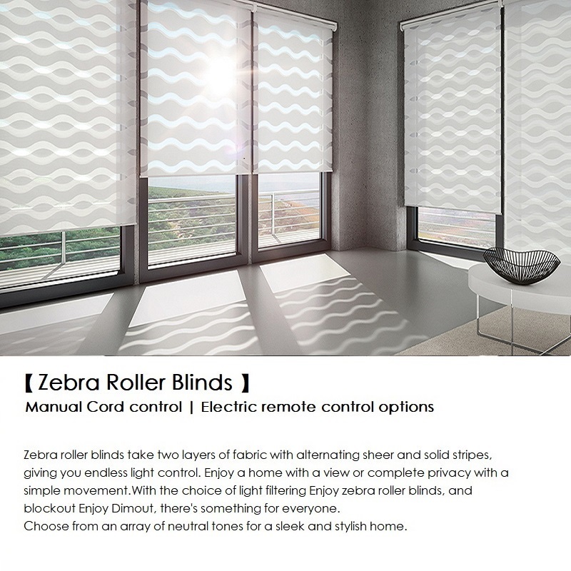 Quality Roller Zebra Blinds Dual Layer, Day Night Blinds for Windows -Brown, Shop Today. Get it Tomorrow!