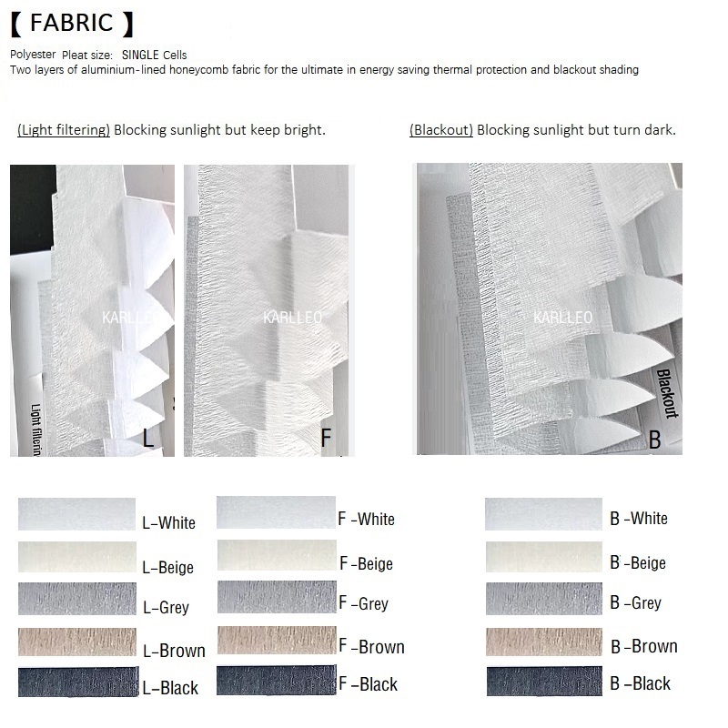 Room Darkening Thermal Honeycomb Blinds For Bedroom Windows French Door Skylight