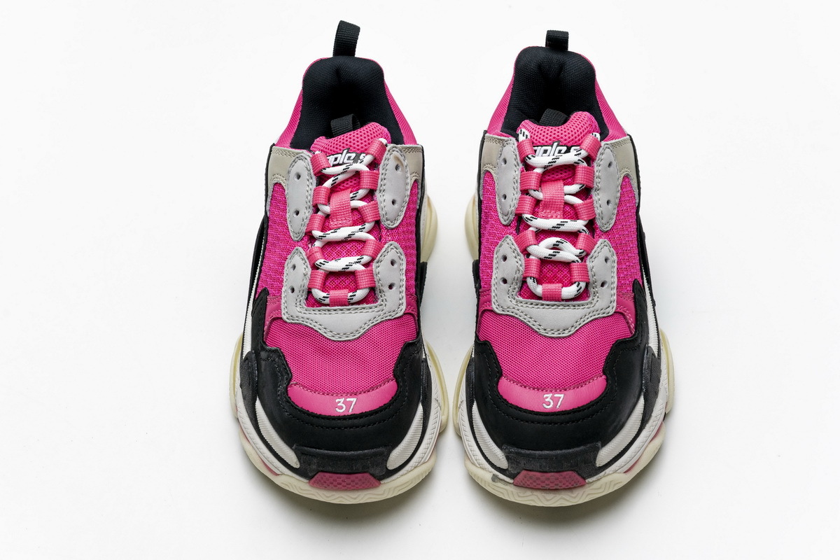 Womens Triple S Clear Sole Sneaker In Pink Balenciaga US