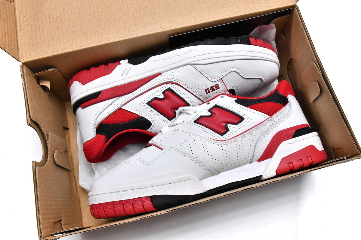 Get New Balance 550 White Team Red - Termeszethaza Sneaker - brand
