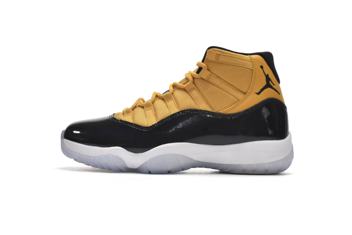 all black and yellow jordans