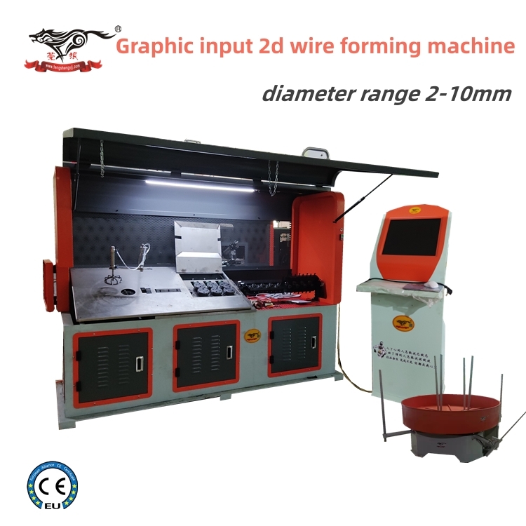 2D Fully Auto CNC Metal Steel Bar Solid Wire Bending Machine 3 axis 5 Axis forming  