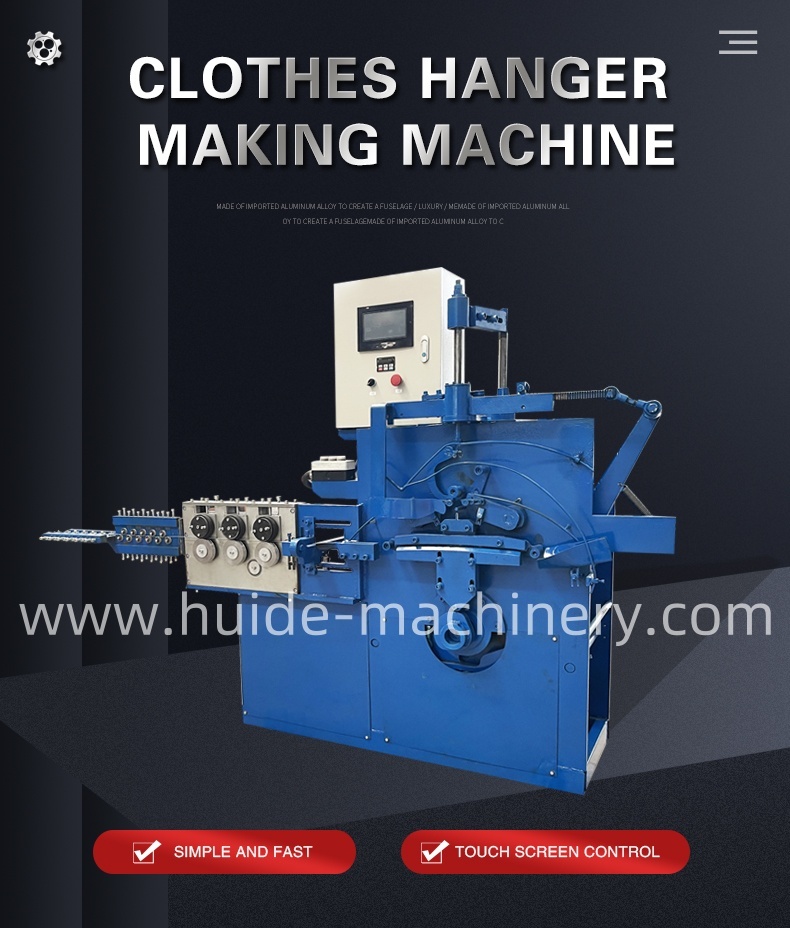 Clothes hanger forming making machine hanger hook production machine supplier clothes hanger bending machine  