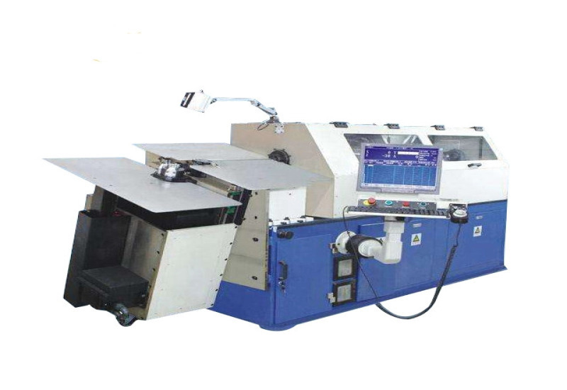 Are there any environmental concerns when using a wire coil forming machine?