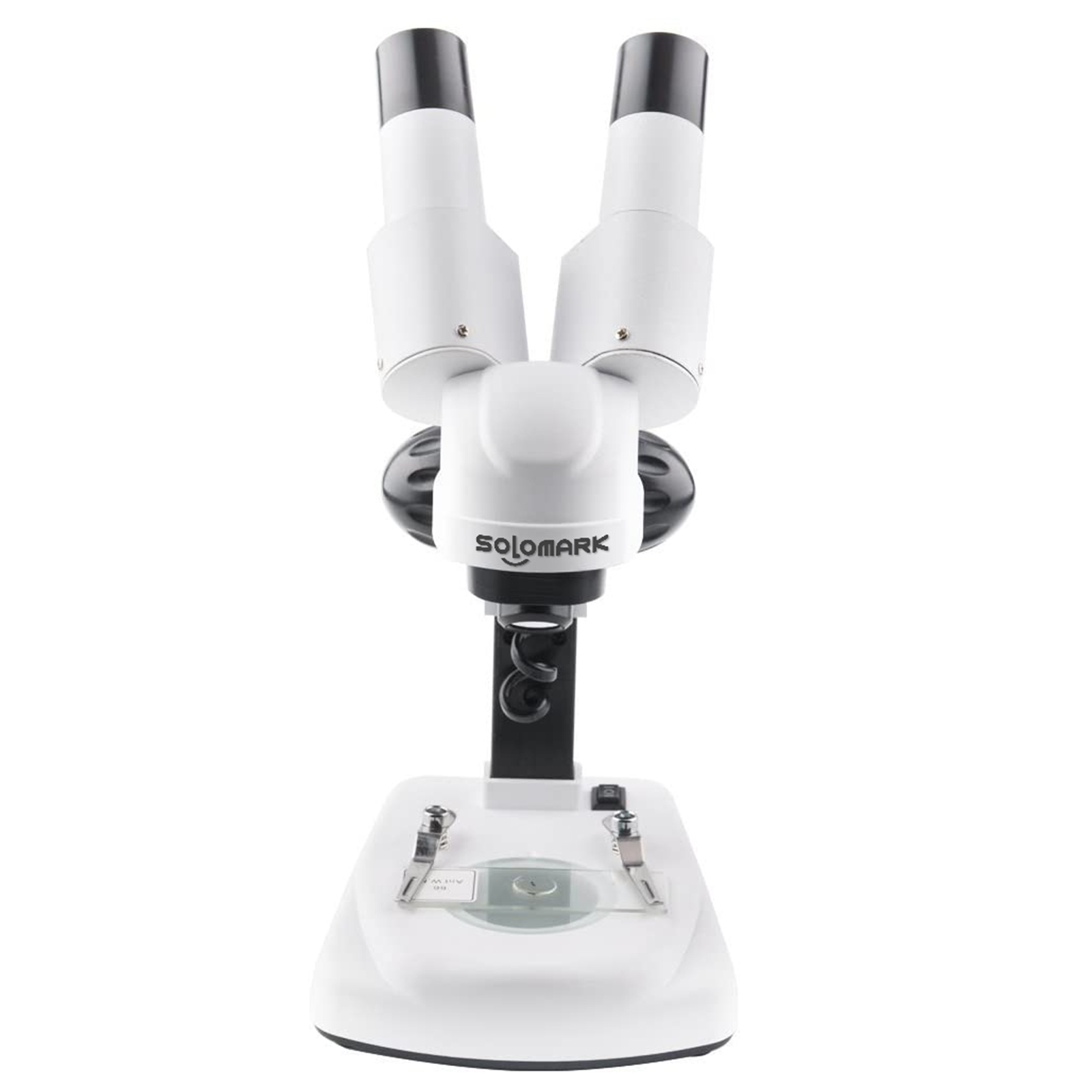 SOLOMARK Portable Stereo Microscope-20X-40X Lab LED Binocular 