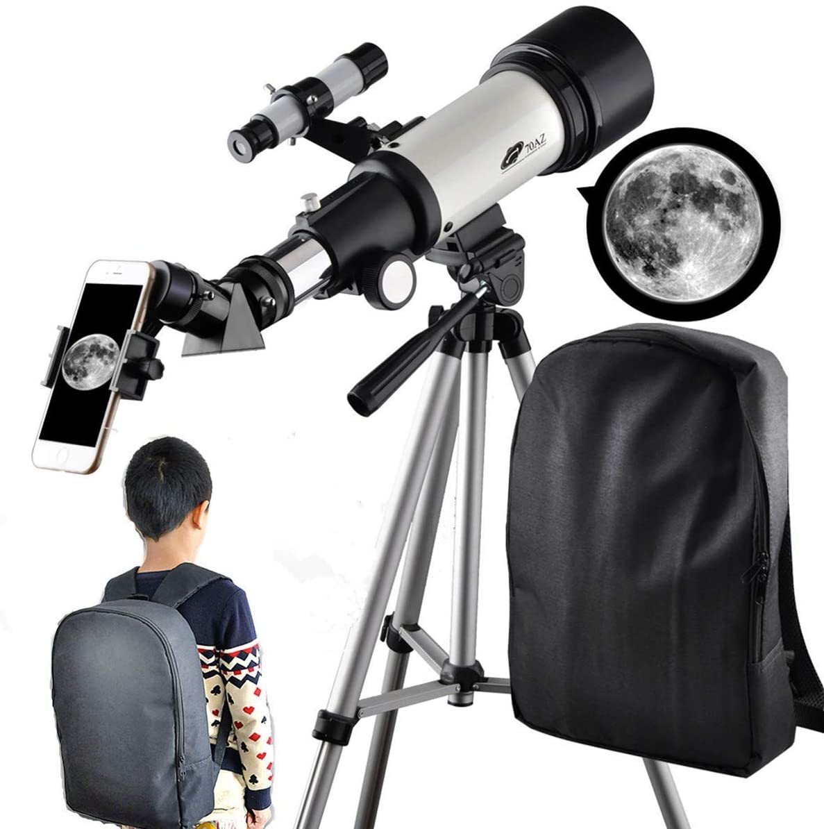 セール商品が満載 Kids for Telescope 70mm Astronomical Mount AZ 400mm Aperture その他