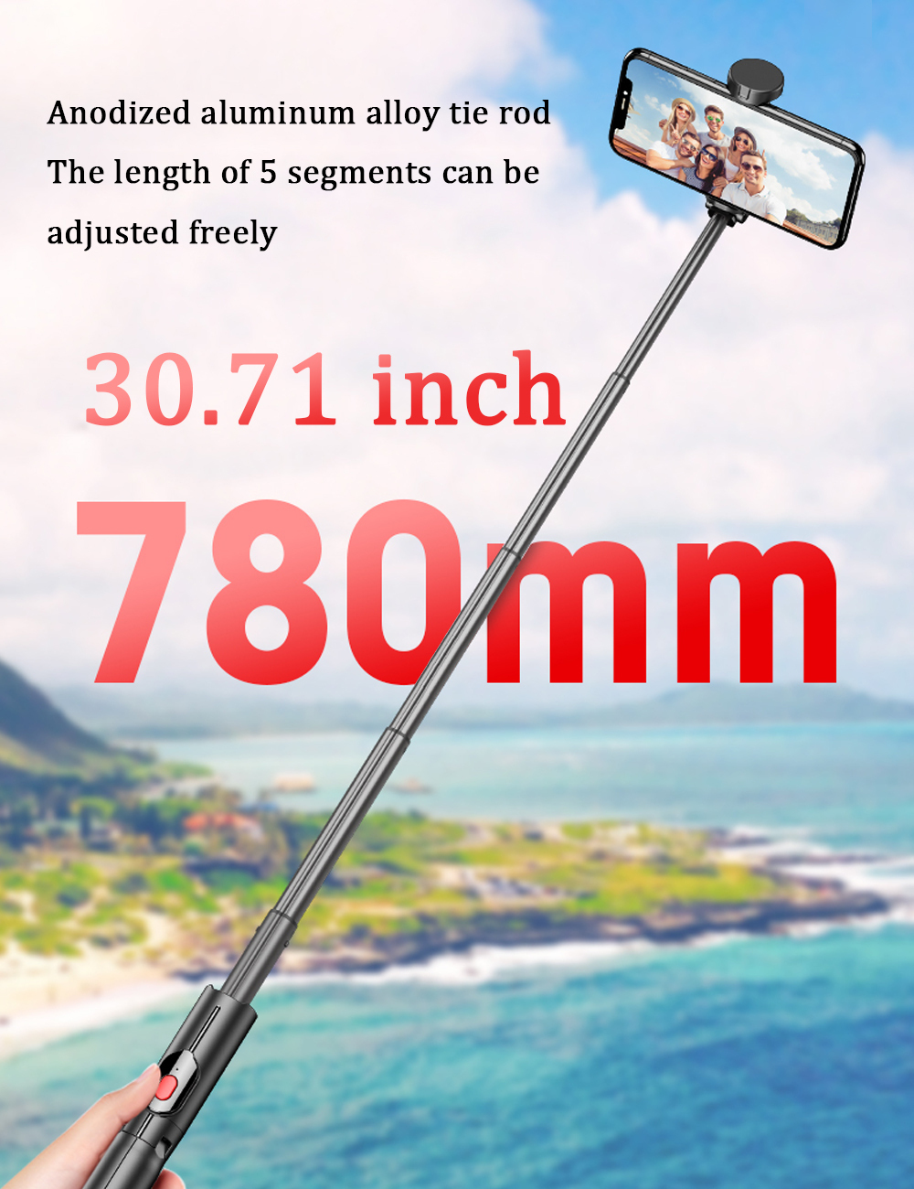 NIEBAIY Bluetooth Selfie Stick Tripod, Mini Extendable ...