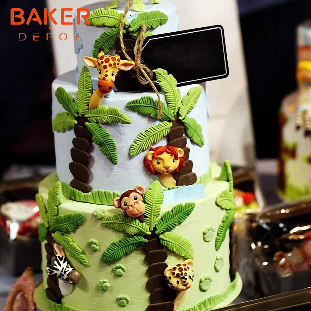 Set Of Kids Birthday Design Silicone Fondant Cake Mould Sugarcraft  Bakery Tools
