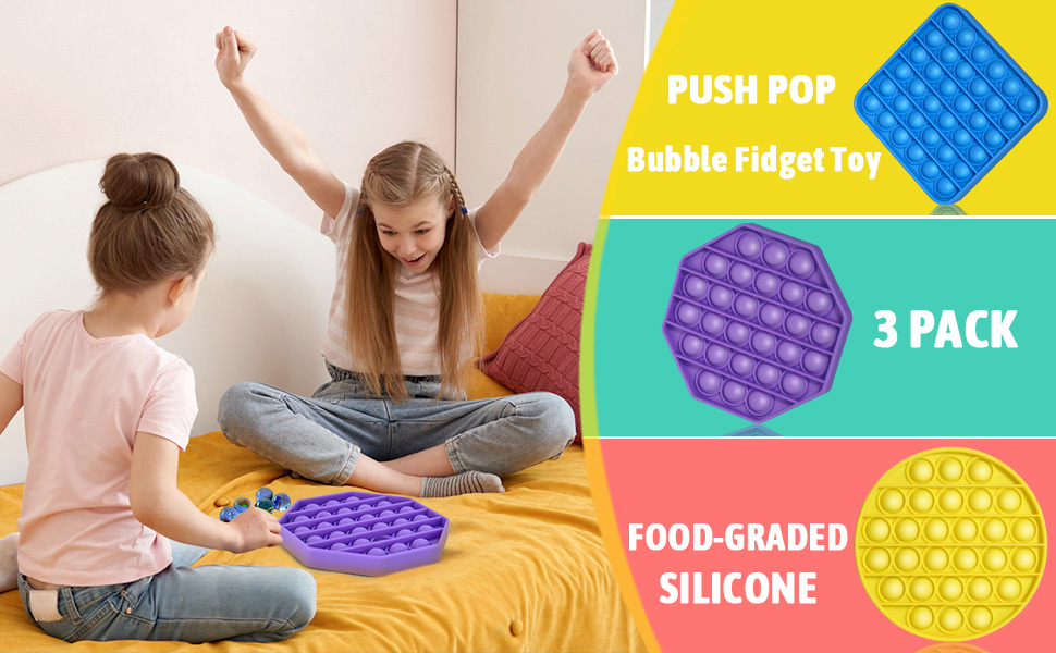 Push Pop Bubble Fidget Sensory Toy Pop Fidget Toy
