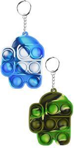 mini pop bubble fidget it toy keychain