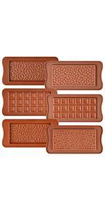 breakable chocolate molds bar molds silicon chocolate baking molds bpa free