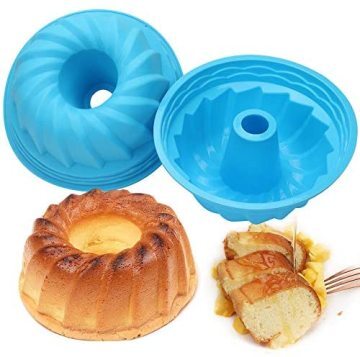 BAKER DEPOT Set of 4 Silicone Mould for Baking Nonstick Layer