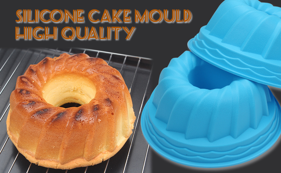 Swirl Silicone Fluted Cake Pans