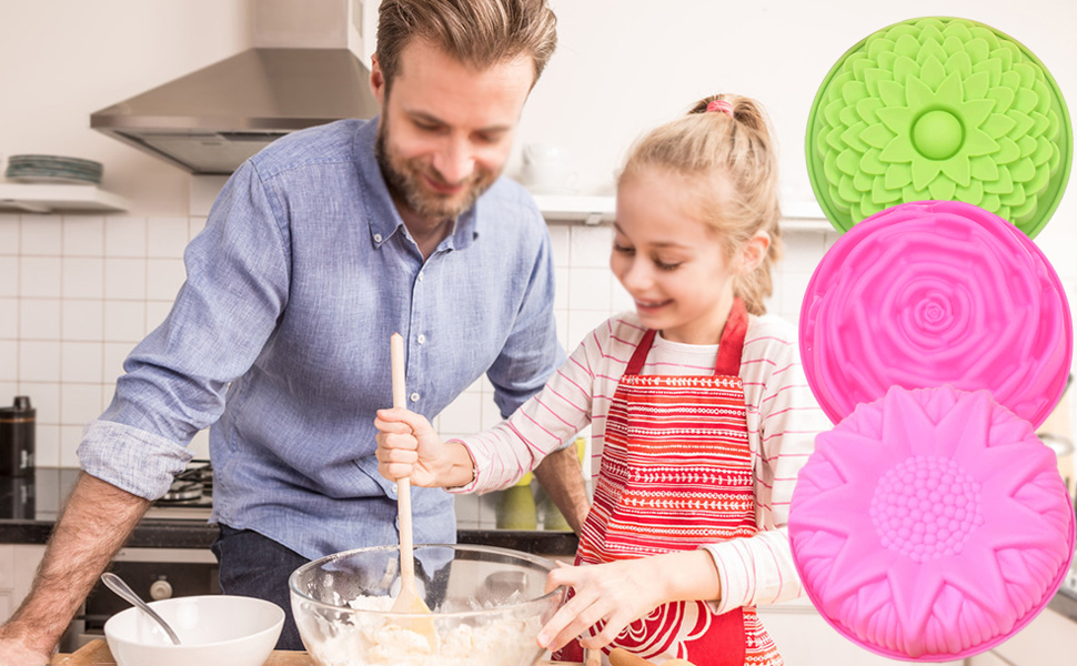 flower cake mold